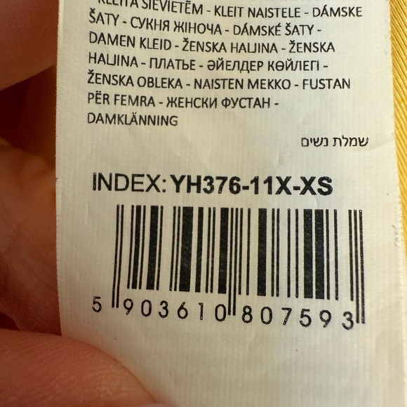 Reserved spring Yellow faux‎ Wrap Dress XS V neck flutter sleeve - Picture 9 of 13